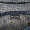 Secondhand Dior Oblique Embroidered Denim Saddle Bag