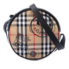 Burberry House Check Canvas and Calfskin Cartoon Print Round Crossbody Secondhand