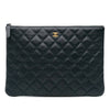 Chanel Medium Quilted Caviar O Case Clutch Secondhand