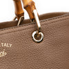 Gucci Large Calfskin Bamboo Shopper Satchel Secondhand