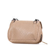 Bottega Veneta Small Leather Intrecciomirage Chain Crossbody Secondhand