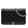 Chanel Quilted Lambskin Boy Wallet On Chain Secondhand