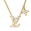 Louis Vuitton Gold Plated LV Iconic Enamel Pendant Necklace Secondhand