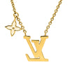 Louis Vuitton Gold Plated LV Iconic Enamel Pendant Necklace Secondhand