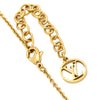 Louis Vuitton Gold Plated LV Iconic Enamel Pendant Necklace Secondhand