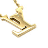 Louis Vuitton Gold Plated LV Iconic Enamel Pendant Necklace Secondhand