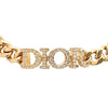 Dior Dior Revolution Gold Plated Crystal Chain Bracelet Secondhand