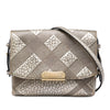Burberry Embossed Grain Check Leather Langley Crossbody Secondhand