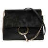 Chloé Small Calfskin and Suede Faye Crossbody Secondhand