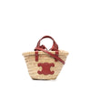 Celine Nano Raffia Cuir Triomphe Classic Panier Tote Secondhand
