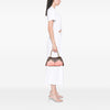 Bottega Veneta Nappa Trimmed Canvas Chain Handbag Secondhand