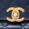 Chanel CC Quilted Lambskin Chain Handle Half Moon Flap Secondhand