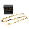 Chanel CC Gold Plated Logo Plate Rue Cambon Medallion Chain Link Belt Secondhand