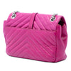 Secondhand Saint Laurent Medium Chevron Sheepskin Monogram College Shoulder Bag