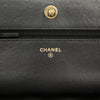 Secondhand Chanel CC Lambskin Studded Diamond Stitch Wallet On Chain