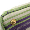 Prada Small Canvas Canapa Striped Logo Tote Secondhand