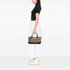 Secondhand Burberry Haymarket Check Canvas Handbag