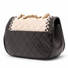 Chanel Small Bicolor Calfskin Braided Chic Flap Secondhand