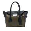 Prada Bicolor Glace Calf Sound Lock Satchel Secondhand