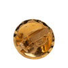 Chanel CC Gold Plated Quilted Round Clip On Earrings Secondhand