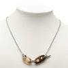 Hermès Palladium Plated and Buffalo Horn Maillon Pendant Necklace Secondhand