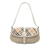 Burberry Nova Check Trimmed Canvas Shoulder Bag Secondhand