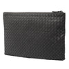 Secondhand Bottega Veneta Nappa Intrecciato Zip Clutch