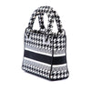 Dior Mini Embroidered Canvas Houndstooth Lady D Lite Secondhand