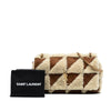 Saint Laurent Medium Suede and Shearling Patchwork Jamie Shoulder Bag Secondhand
