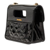 Chanel Mini Quilted Patent Graphic Catch Flap Secondhand