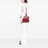 Fendi Leather and Studded Canvas Colorblock Chameleon Satchel Secondhand
