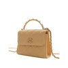 Chanel CC Quilted Lambskin Faux Pearl Top Handle Flap Secondhand