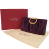Ferragamo Satin Gancini Clutch with Chain Secondhand