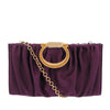 Ferragamo Satin Gancini Clutch with Chain Secondhand