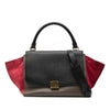 Celine Small Tricolor Leather Trapeze Satchel Secondhand