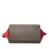 Celine Small Tricolor Leather Trapeze Satchel Secondhand