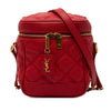 Saint Laurent Grain de Poudre Quilted 80s Vanity Bag Secondhand