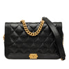 Chanel Quilted Caviar Boy Wallet on Chain Secondhand