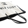 Chanel Bicolor Canvas Ladies First Shopping Tote Secondhand