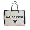 Chanel Bicolor Canvas Ladies First Shopping Tote Secondhand