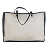 Chanel Bicolor Canvas Ladies First Shopping Tote Secondhand