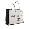 Chanel Bicolor Canvas Ladies First Shopping Tote Secondhand
