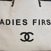 Chanel Bicolor Canvas Ladies First Shopping Tote Secondhand