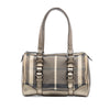 Burberry Smoke Check Canvas Boston Bag Secondhand