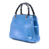 Secondhand Gucci Small Metallic Calfskin Bamboo Shopper Satchel