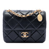 Chanel Mini Square Quilted Lambskin Bijoux Logo Chain Flap Secondhand