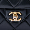 Chanel Mini Square Quilted Lambskin Bijoux Logo Chain Flap Secondhand