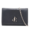 Jimmy Choo Crocodile Embossed Leather Varenne Chain Crossbody Secondhand