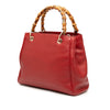 Gucci Small Calfskin Bamboo Shopper Satchel Secondhand