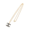 Chanel CC Enamel and Gold Plated Pendant Necklace Secondhand